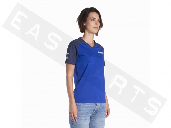 T-shirt YAMAHA Paddock Blue TeamWear 2024 Hekin Blu Donna